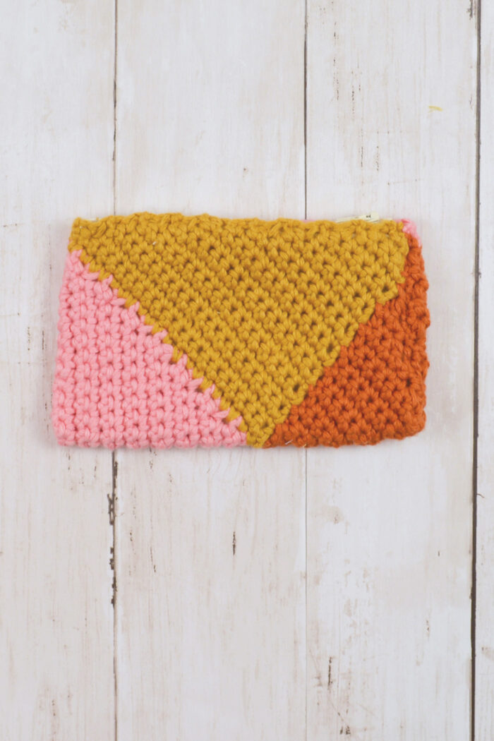 Sunset Small Zipper Bag Crochet Pattern