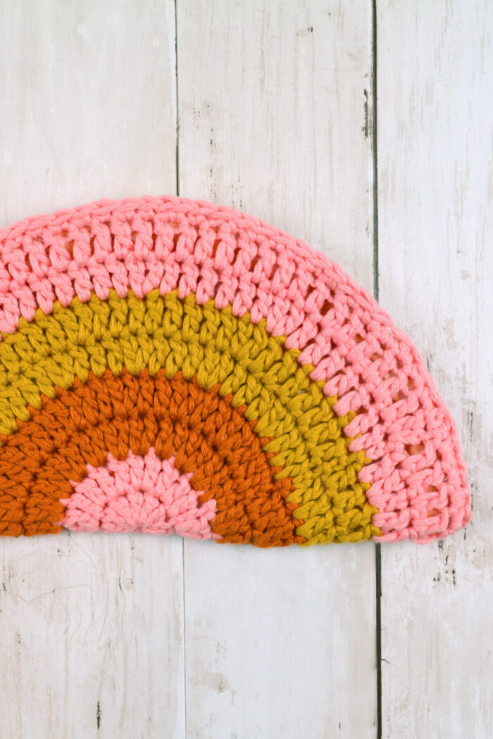 Sunset Rainbow Zipper Bag Crochet Pattern