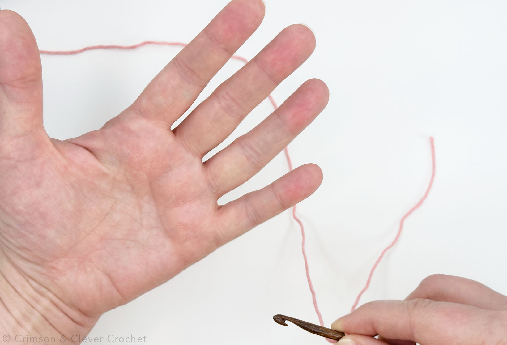 Holding Yarn For Crochet