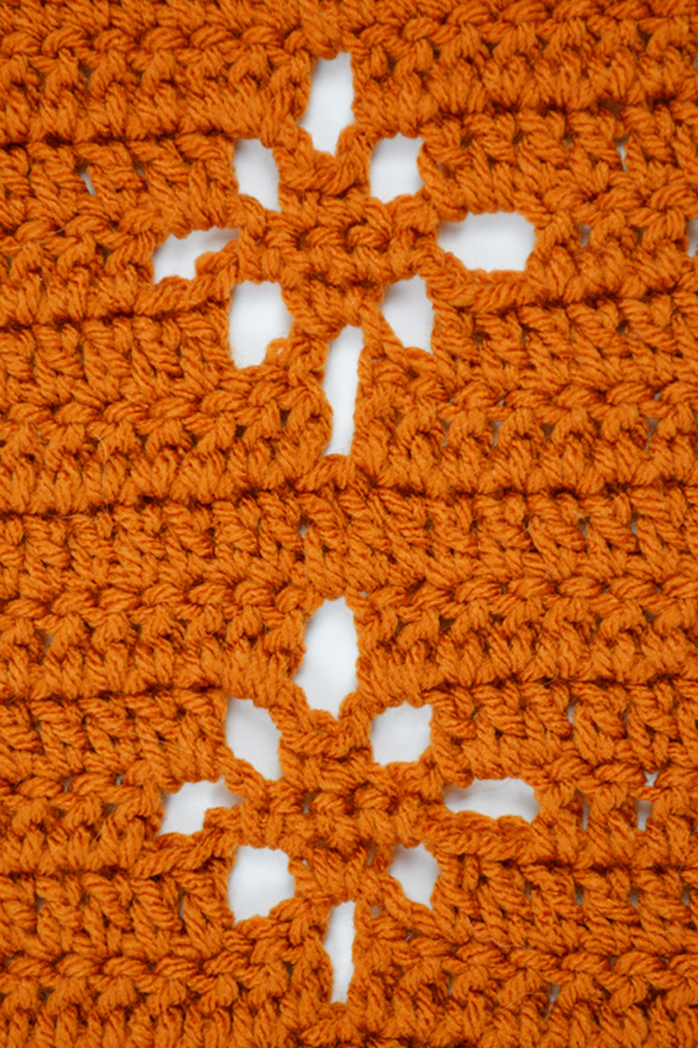 Mesh Flowers Panel Crochet Pattern
