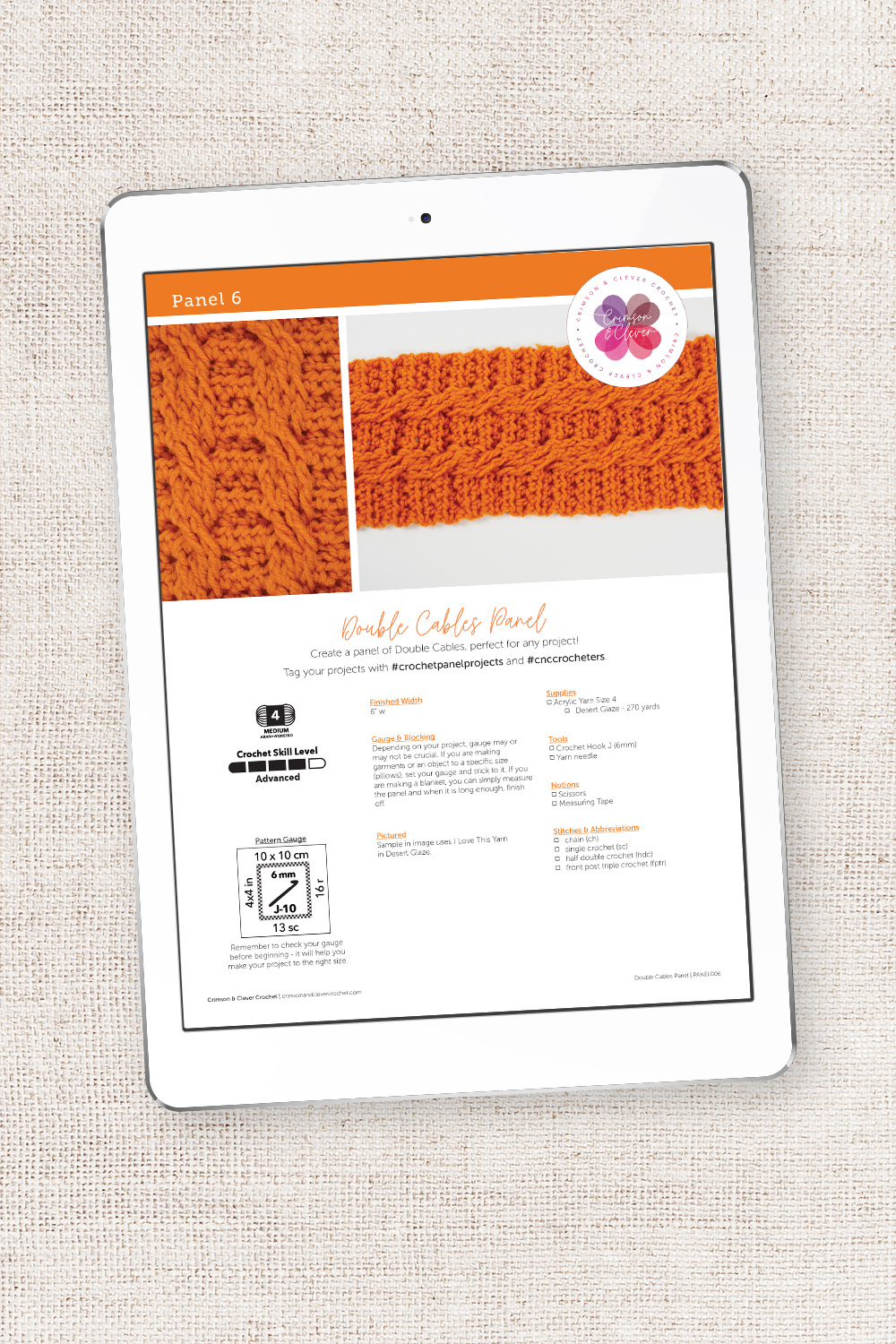 Double Cables Panel Pattern - Image 4