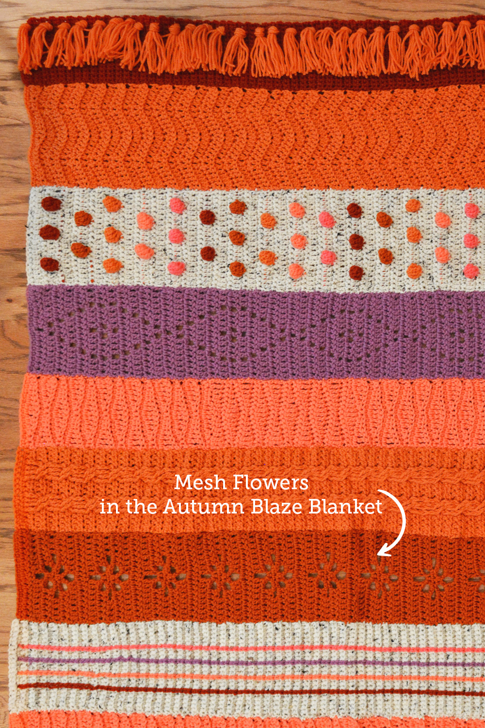 Mesh Flowers Panel Crochet Pattern - Image 5