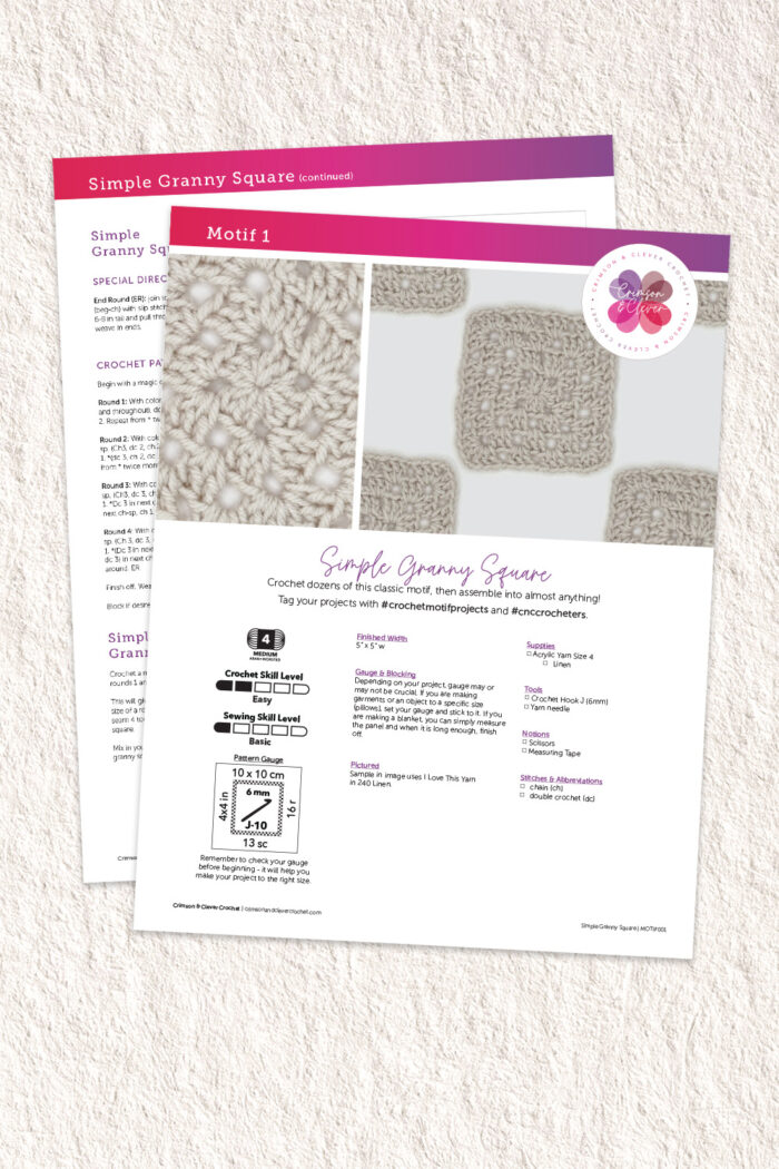 Simple Granny Square Motif Pattern - Image 4